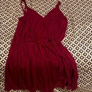 Burgundy romper